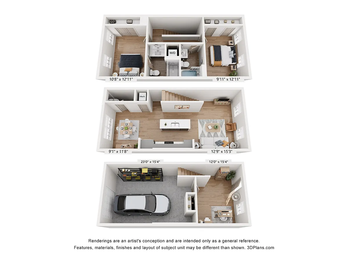 Floor plan Woodbury Townhome - BCIII