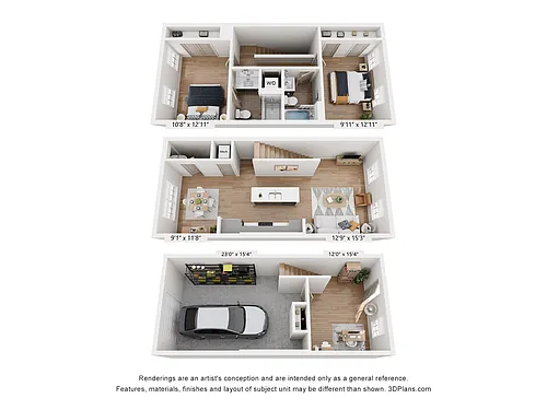 Floor plan Woodbury Townhome - BCIII