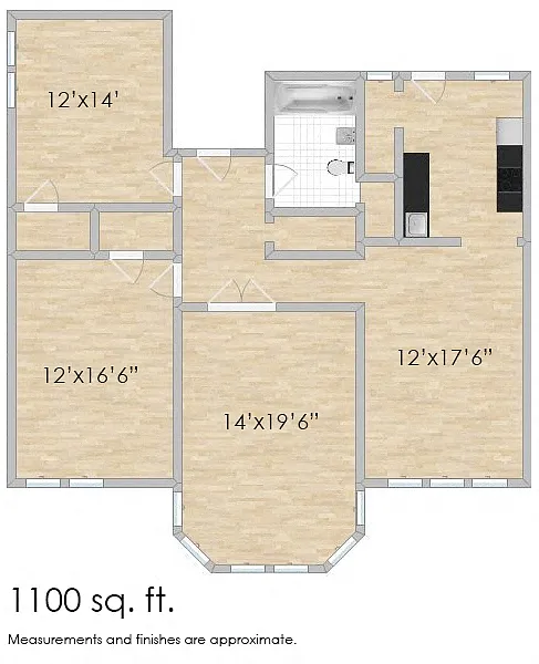Floor plan 1414 N. Austin E