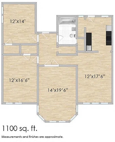 Floor plan 1414 N. Austin E