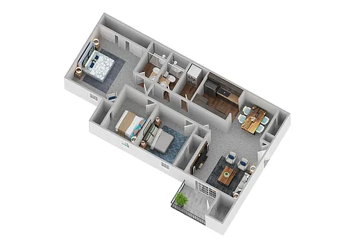 Floor plan The Oaks