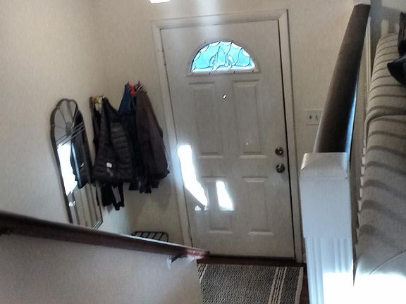 Front entrance to the upstairs and lower levels.