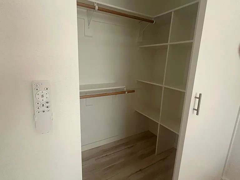 walk in closet in office.