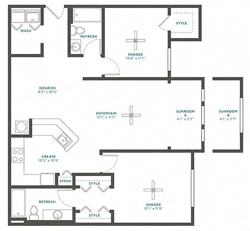 Floor plan 2D Renovation 2