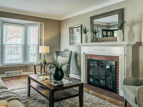 View of the fireplace!