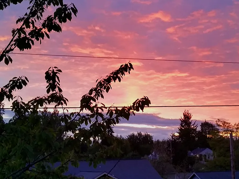 Sunset from apartment