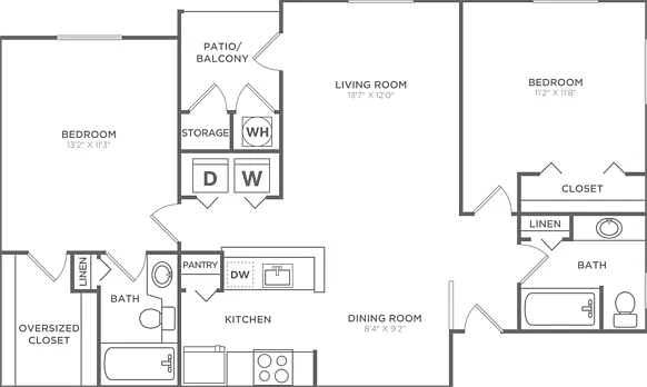 Palm Beach | 2x2 | 1000 SF Palm Beach | 2x2 | 1000 SF