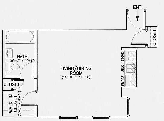 Floor plan Studio