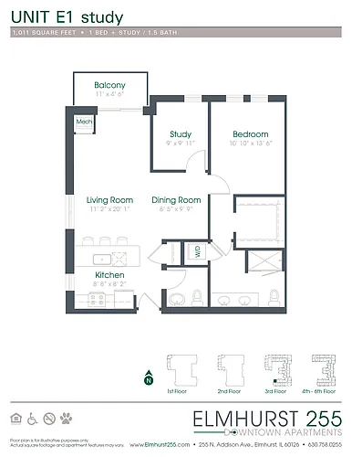 Floor plan E Study