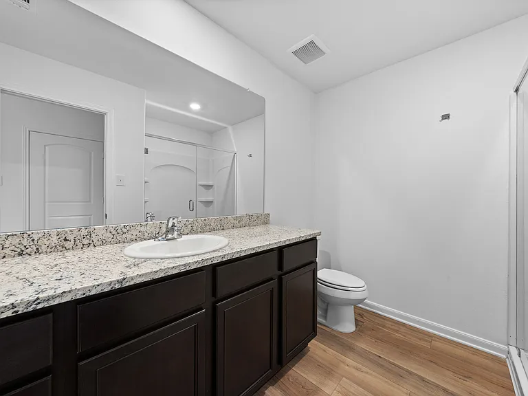 Large vanity in the master bedroom.