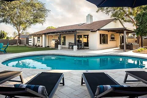 Pool - Heated by way of propane gas -
lounge chairs not included