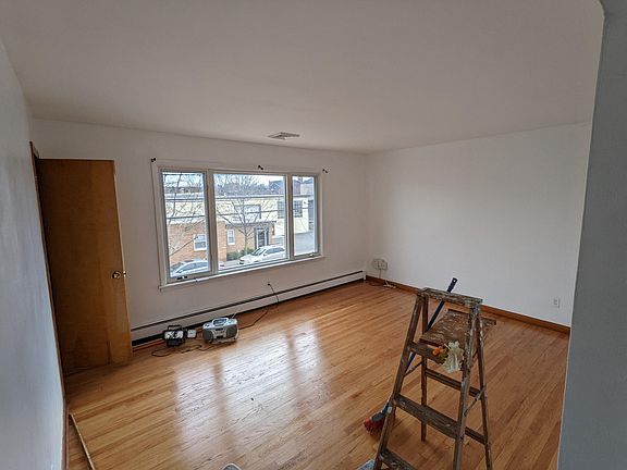 Living room with walk in closet