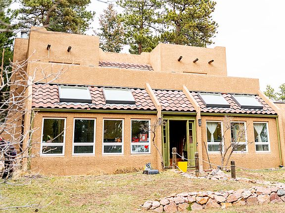 Rooftop deck above first floor living room.