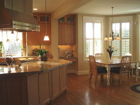 Kitchen with Seating Area