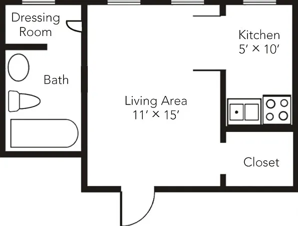 Studio Floorplan Studio Floorplan
