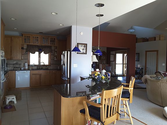 Kitchen and island