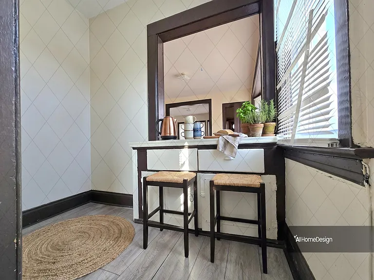 Virtually Staged Butler's Pantry