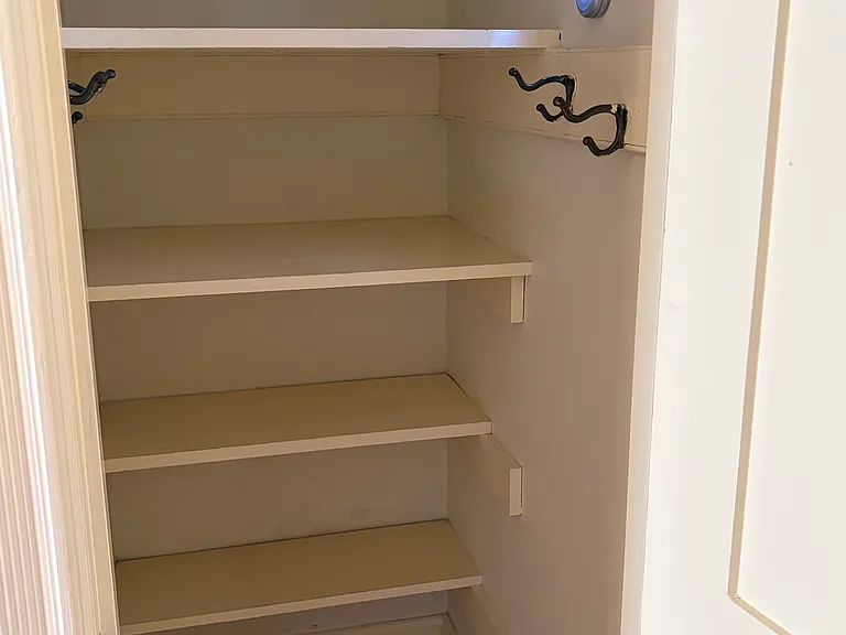 storage closet in Bedroom one