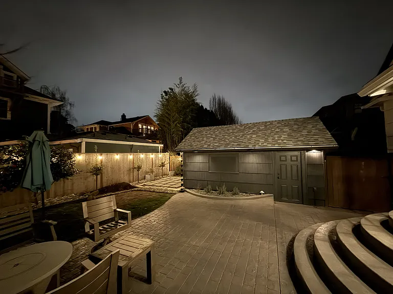 Backyard patio