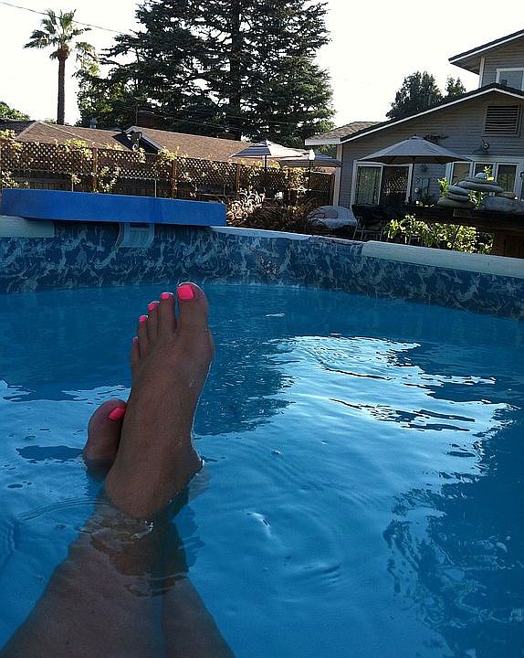 View from the pool!