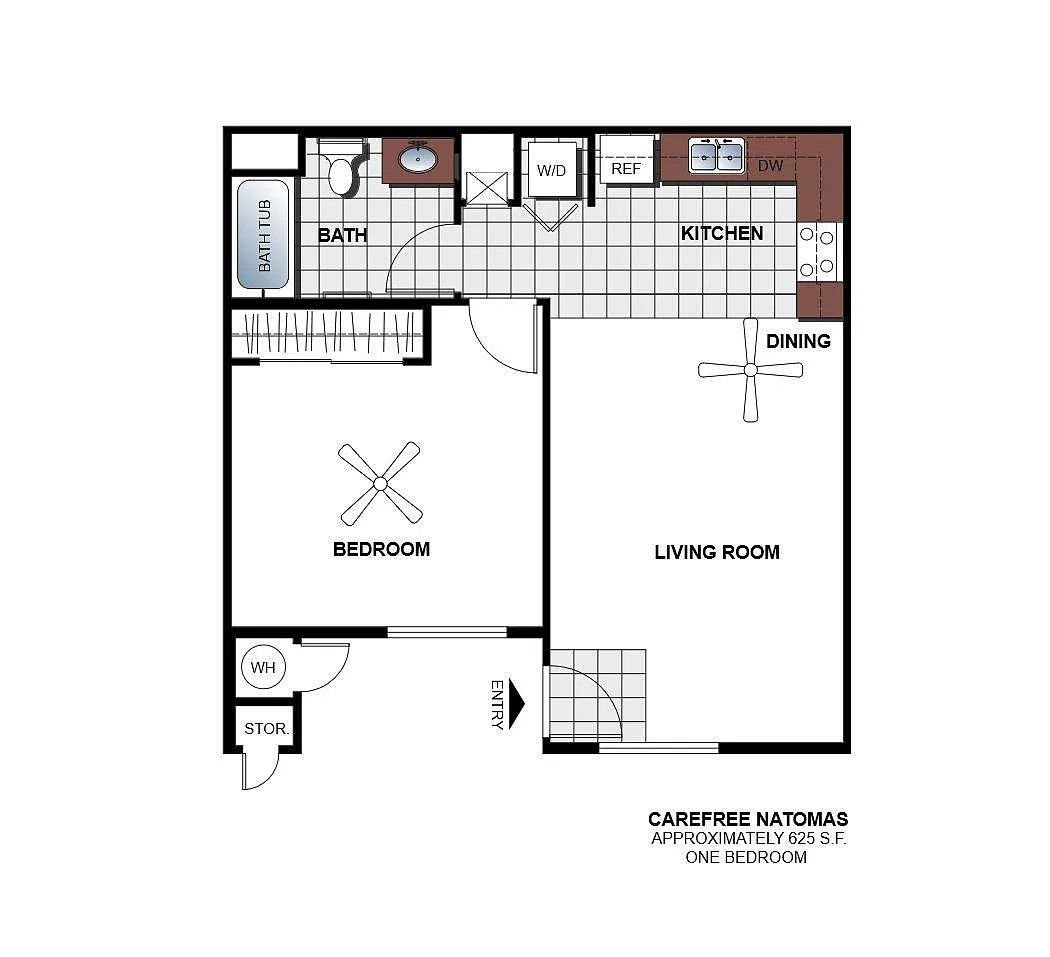 Floor plan 1 Bedroom