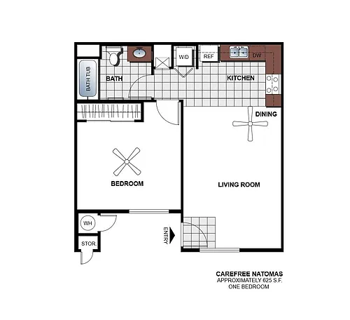 Floor plan 1 Bedroom