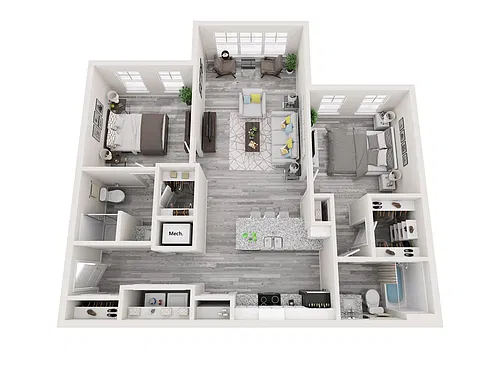 Floor plan Plan B1-B