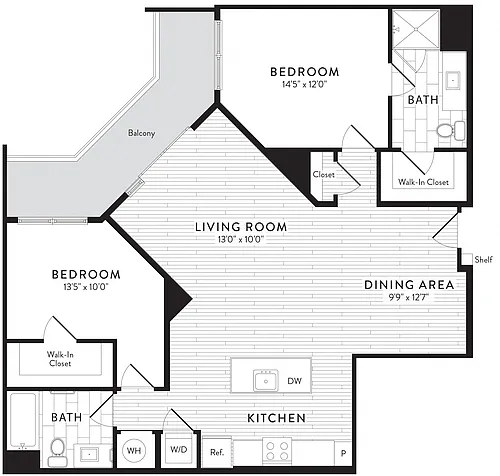 Floor plan C9 - 2 Bed_2 Bath