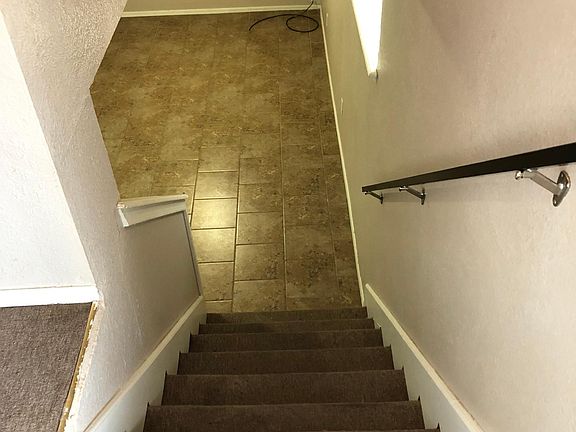 Stairway down to basement apartment