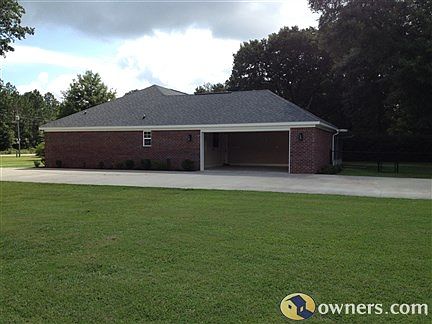 Double garage with west side view