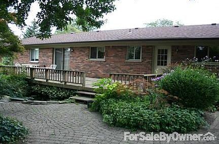Serene Back Yard
						:
						Pond and plenty of perennials for viewing while relaxing on large deck.
