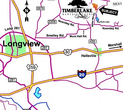 Timberlake Map