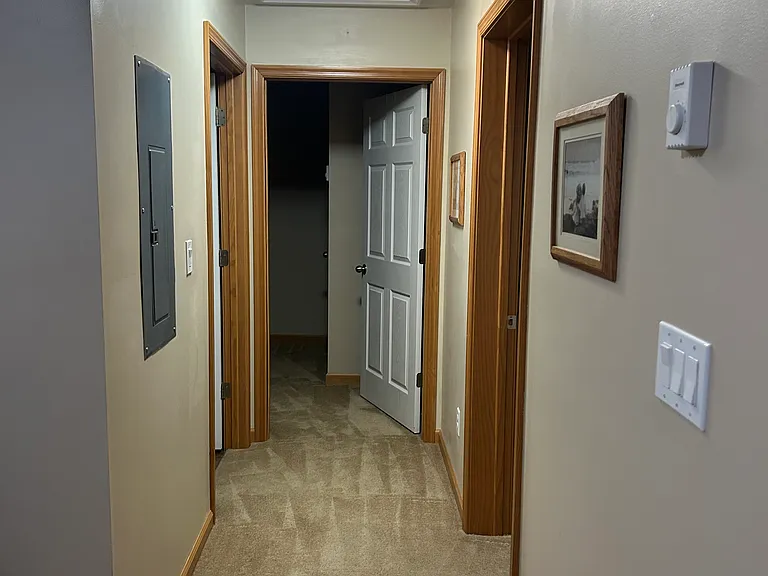 Hallway. Decor not included