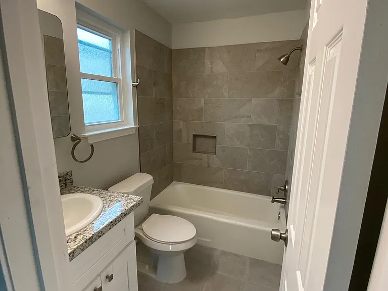 Bathroom attached to master bedroom