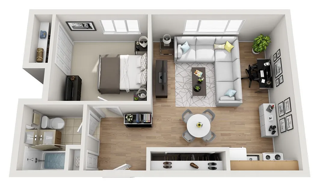 Floor plan 1X1