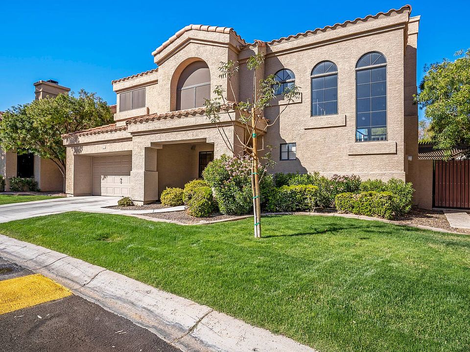 Maintained front lawn