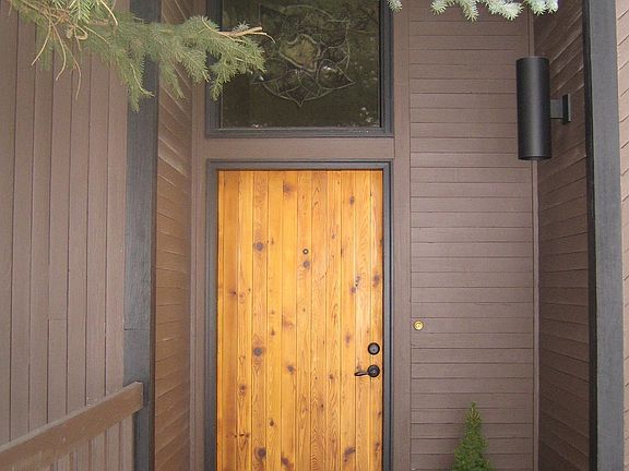 Front door, beautiful wood grain