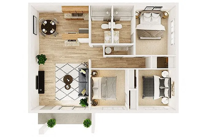 Floor plan Sycamore (Upgraded)