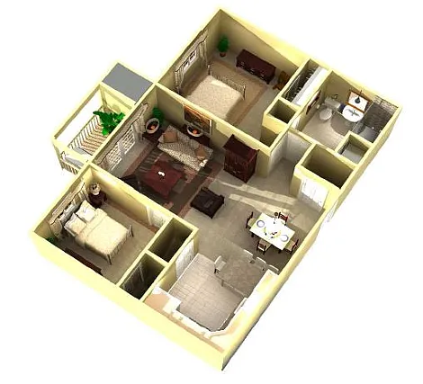 Floor plan 2 Bedroom