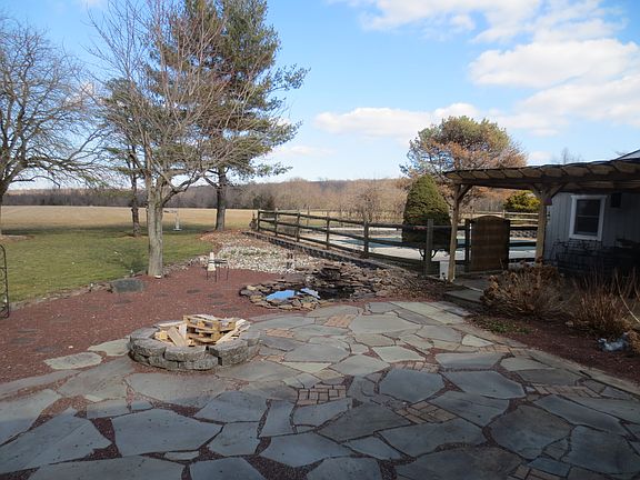 Surrounded by farmland
