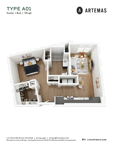 Floor plan A01