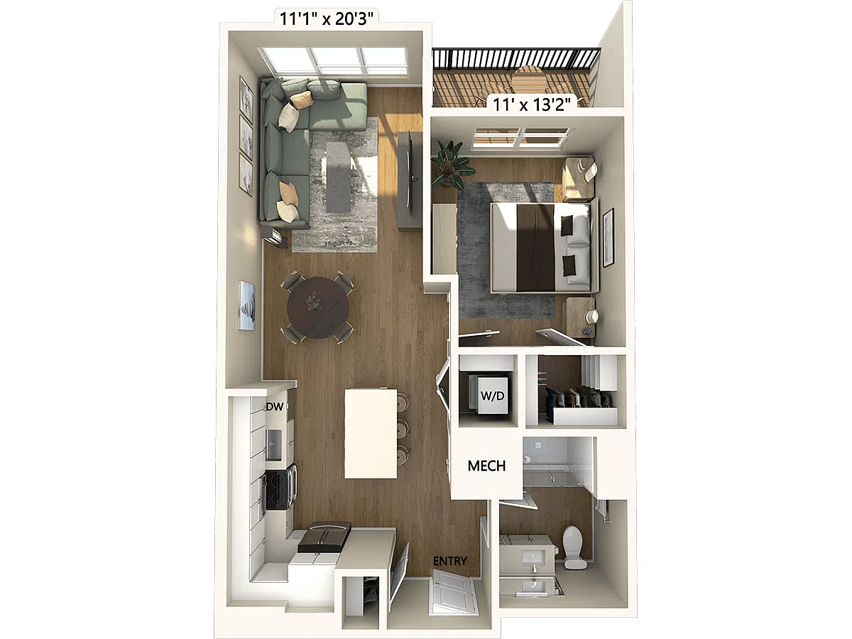 Floor plan A6-733-1