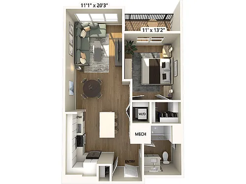 Floor plan A6-733-1