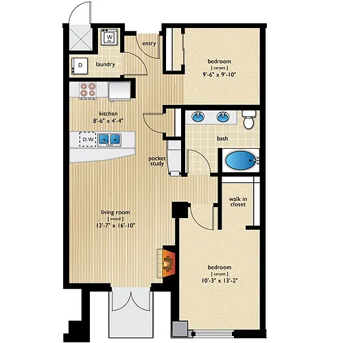 Floor plan Curtis