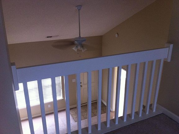 loft overlooking living room