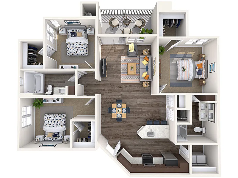 Floor plan 3X2-1315