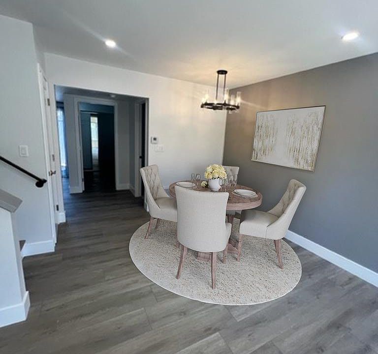 Designated dining room area