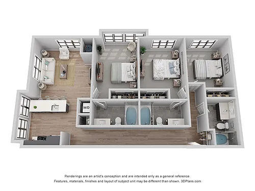 Floor plan A-3D