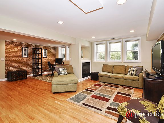 Extra Wide Living Room with Double-Sided Fireplace