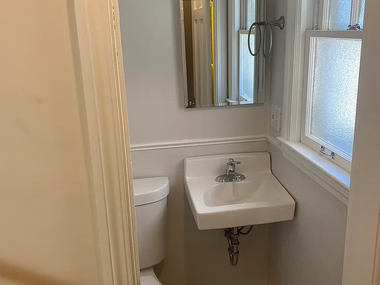 First floor powder room